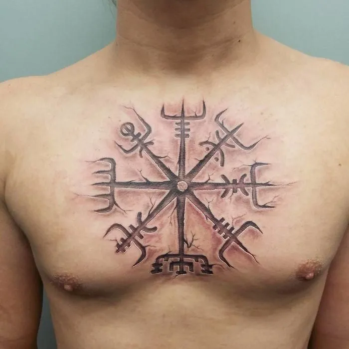 Viking Chest Tattoo