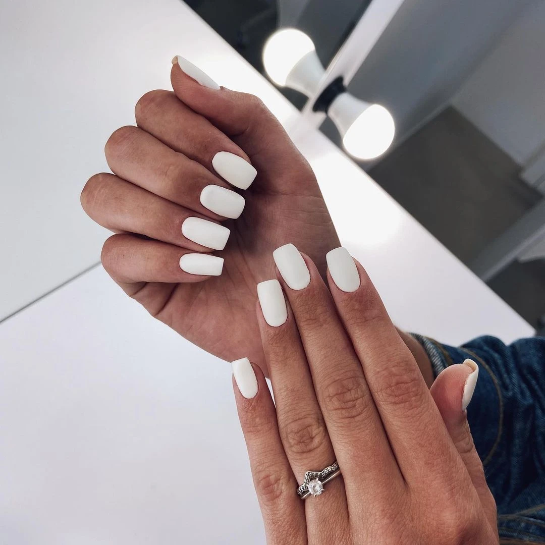 Simple White Nail Designs