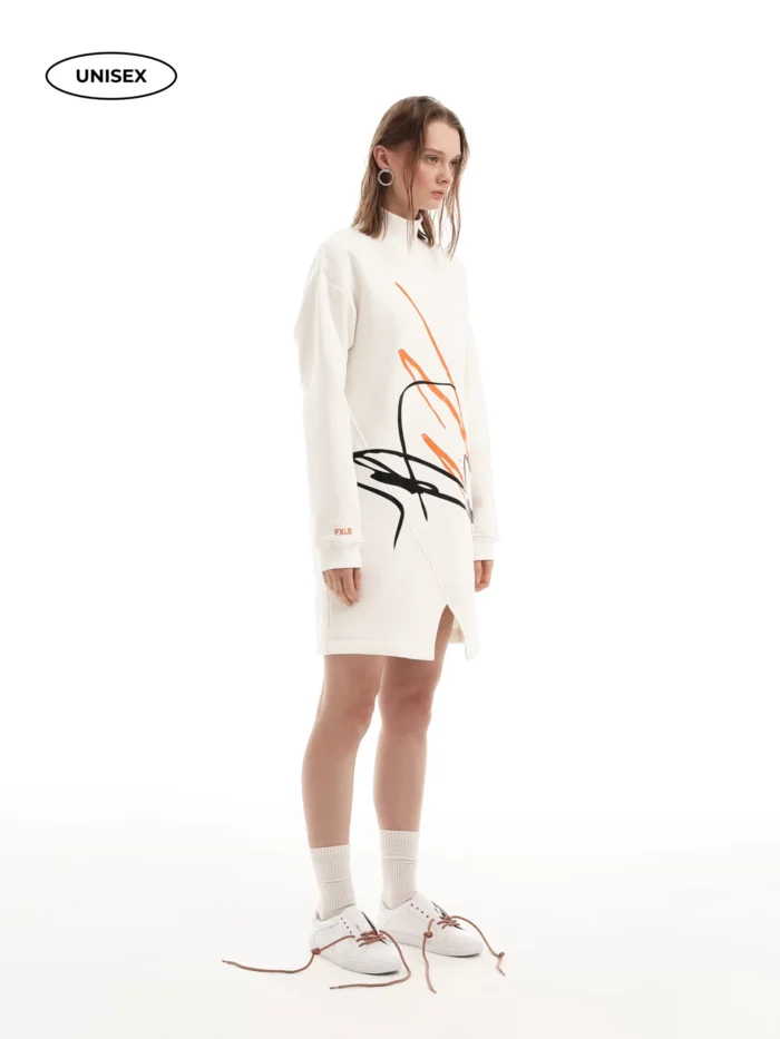 WHITE PULLOVER DRESS - Image 4