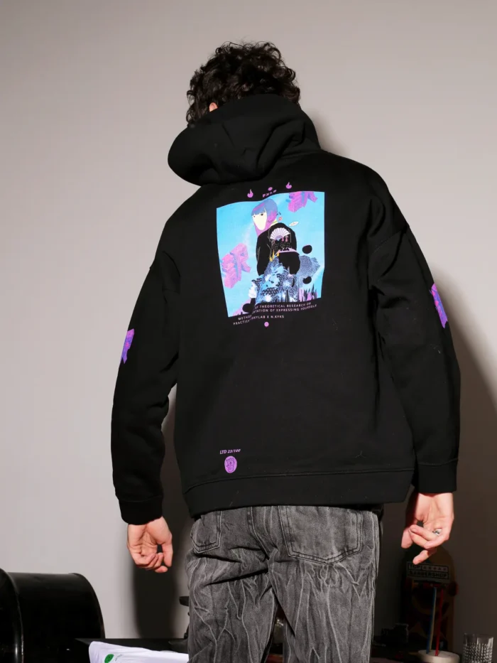 BLACK FLEECE HOODIE - Image 6