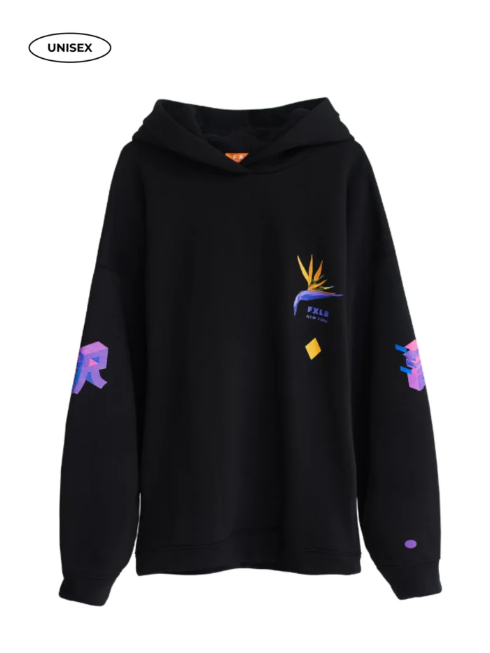 BLACK FLEECE HOODIE