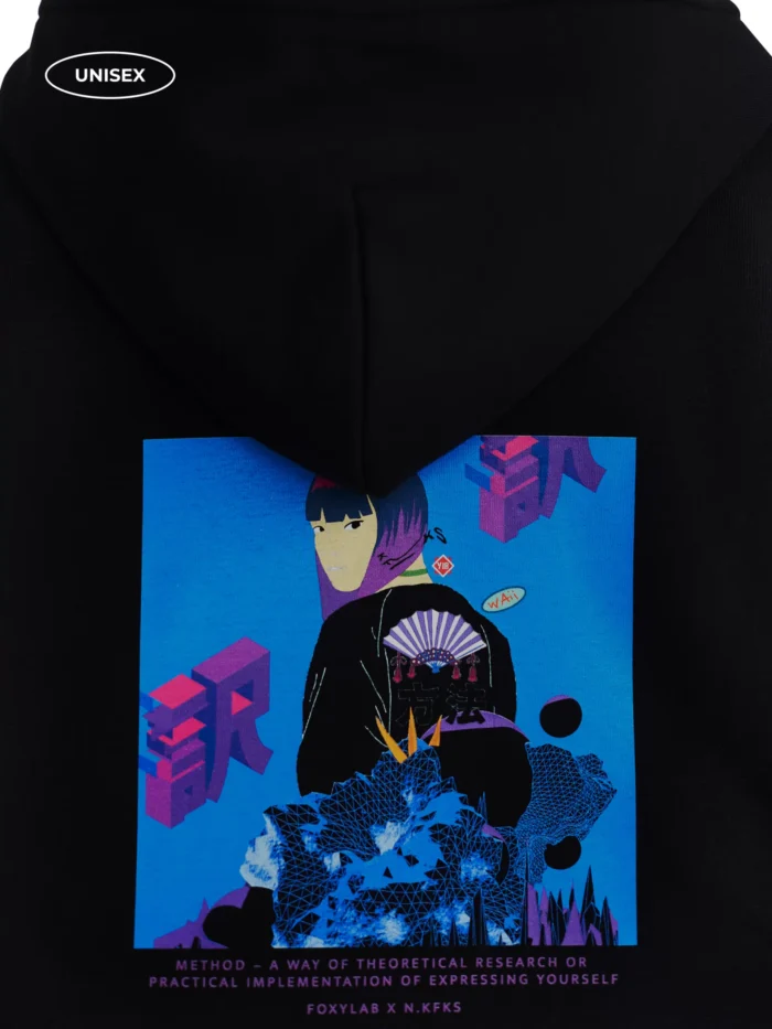 BLACK FLEECE HOODIE - Image 3