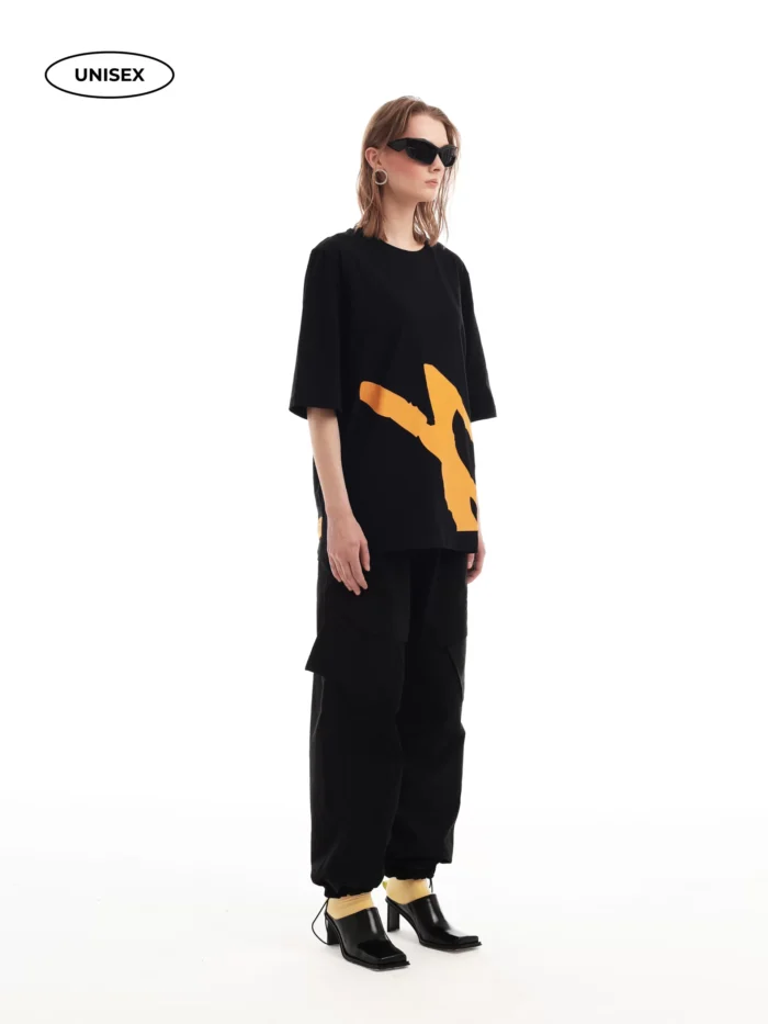 OVERSIZED BLACK TEE - Image 5