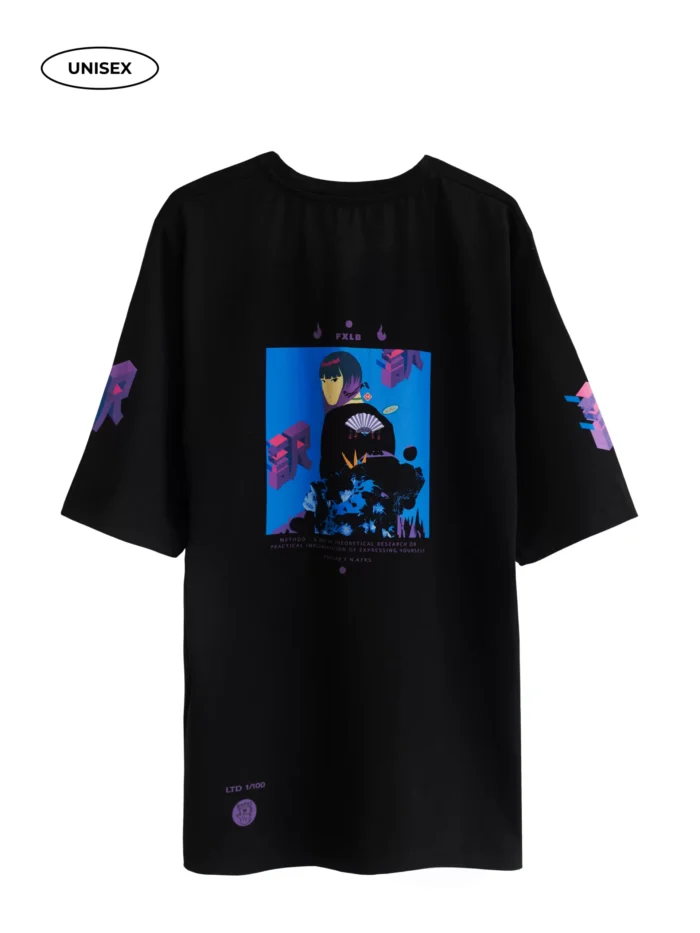 BLACK JERSEY T-SHIRT - Image 2