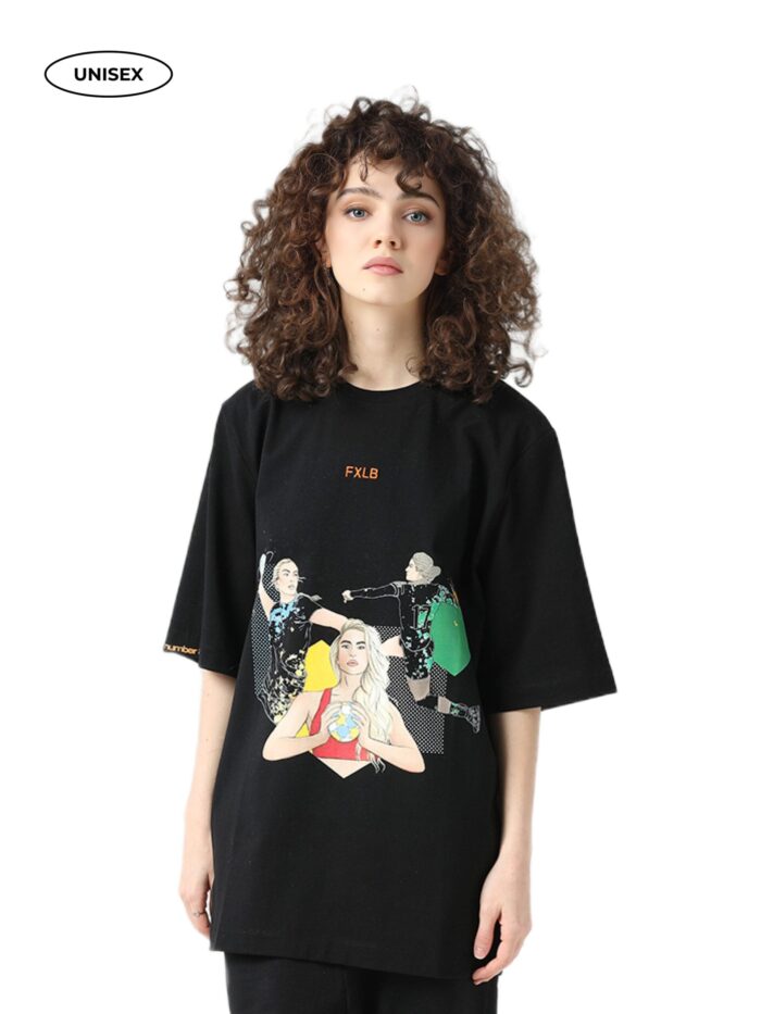 BLACK T-SHIRT "THE TRUE ART”