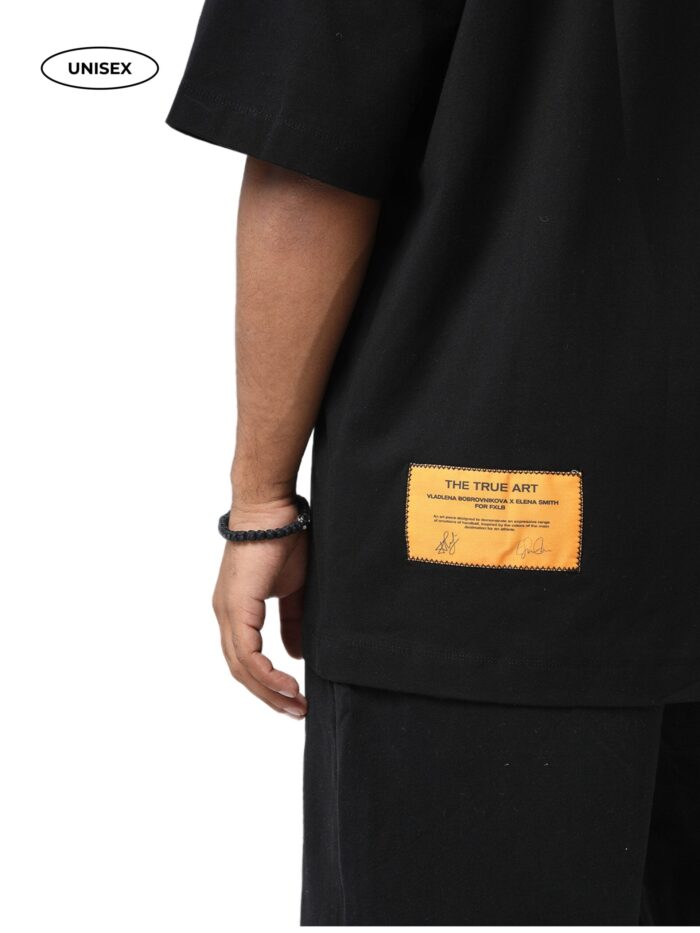 BLACK T-SHIRT "THE TRUE ART” - Image 4