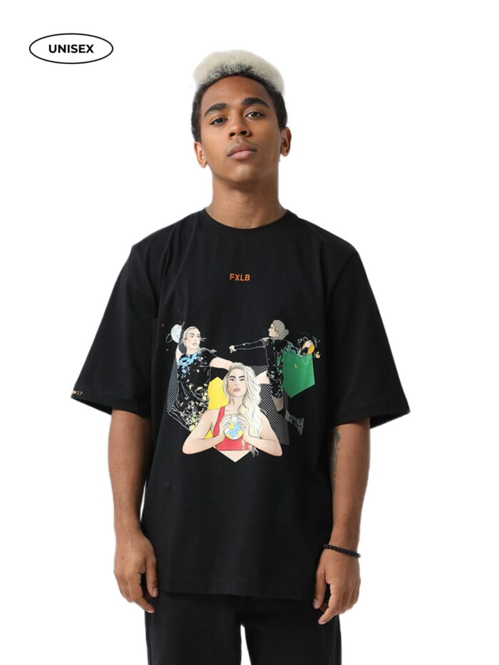 BLACK T-SHIRT "THE TRUE ART” - Image 2