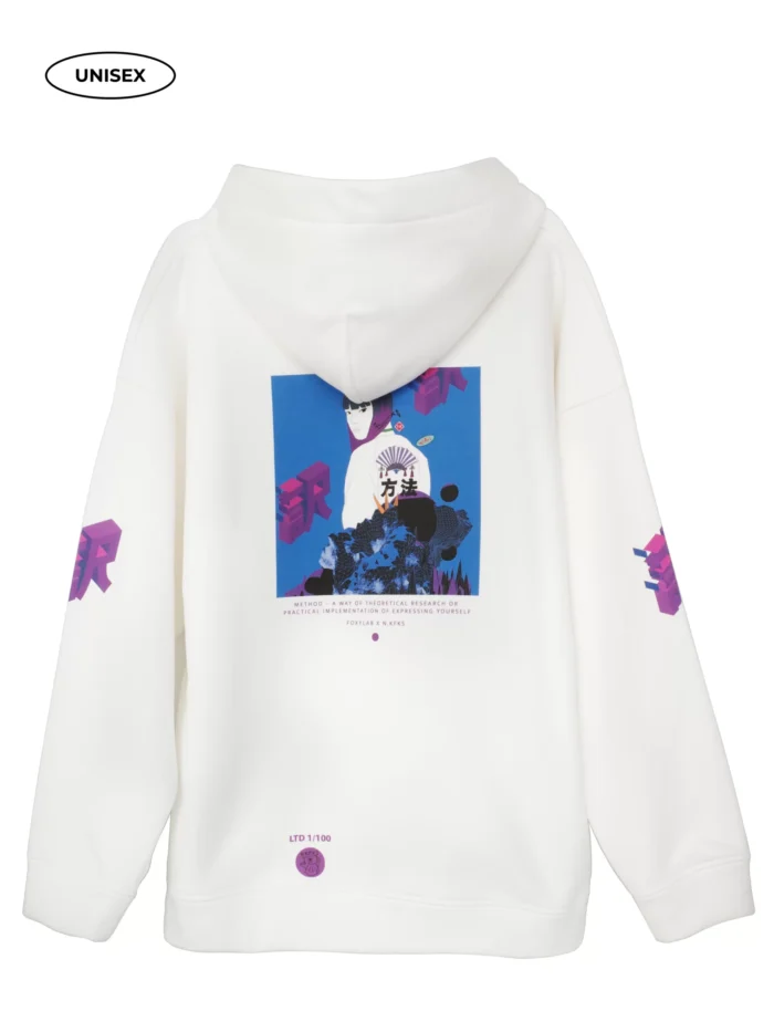 ECRU FLEECE HOODIE - Image 2