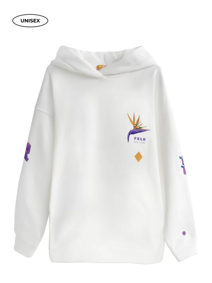 ECRU FLEECE HOODIE
