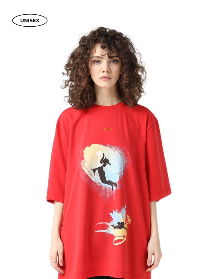 RED T-SHIRT "DO IT WITH JOY"