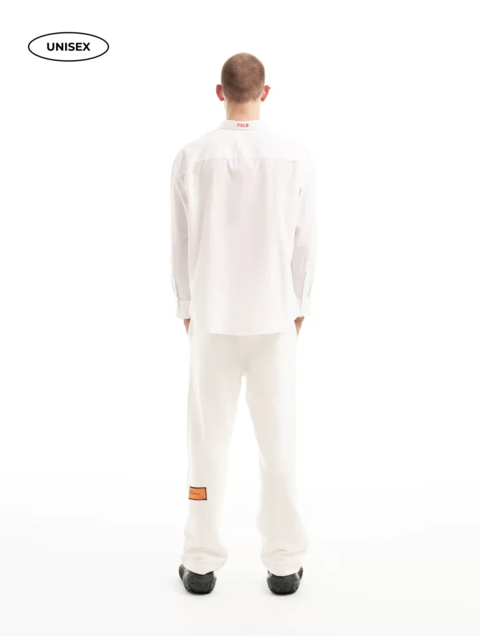 WHITE COTTON SHIRT - Image 6