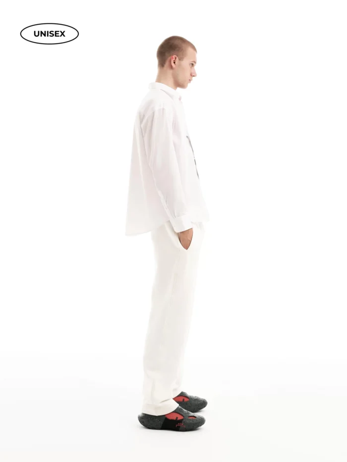 WHITE COTTON SHIRT - Image 5