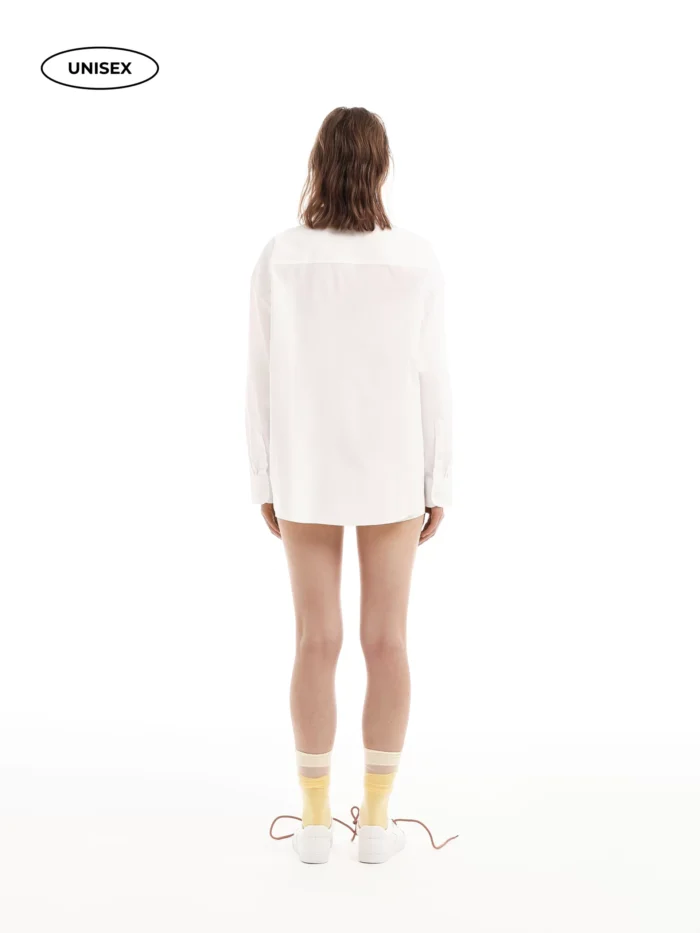 WHITE COTTON SHIRT - Image 7