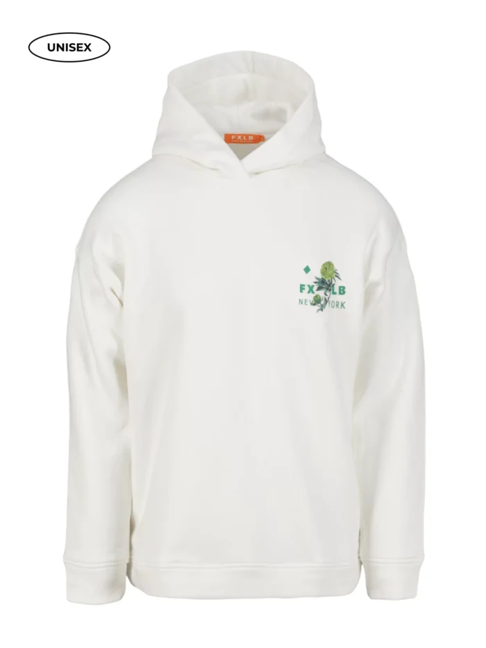 WHITE FLEECE HOODIE - Image 16