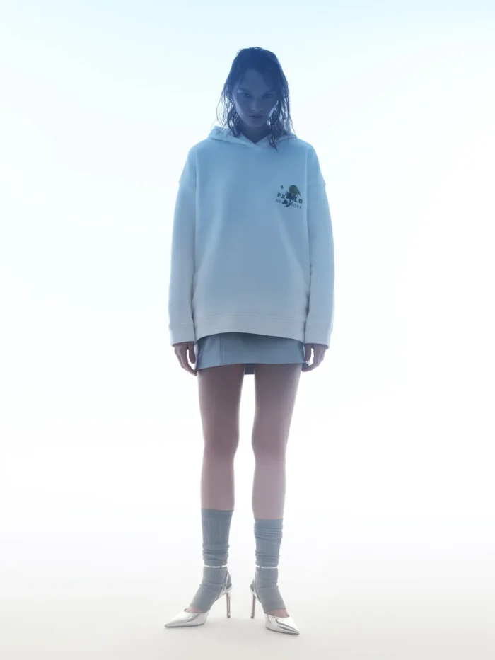WHITE FLEECE HOODIE - Image 17