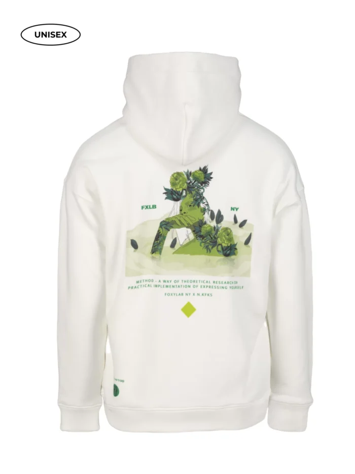 WHITE FLEECE HOODIE - Image 15
