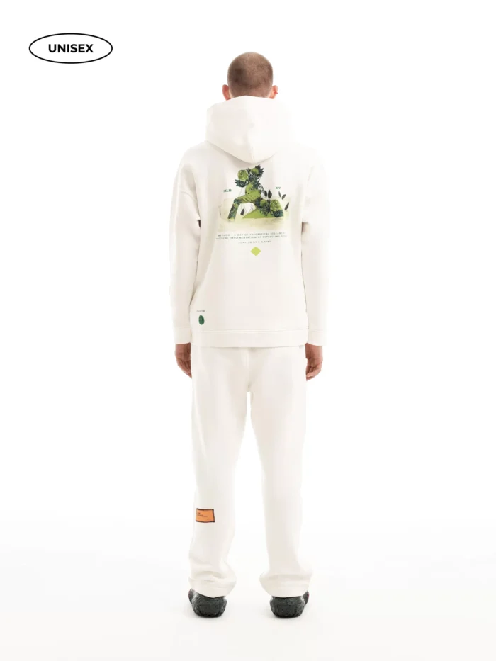 WHITE FLEECE HOODIE - Image 7