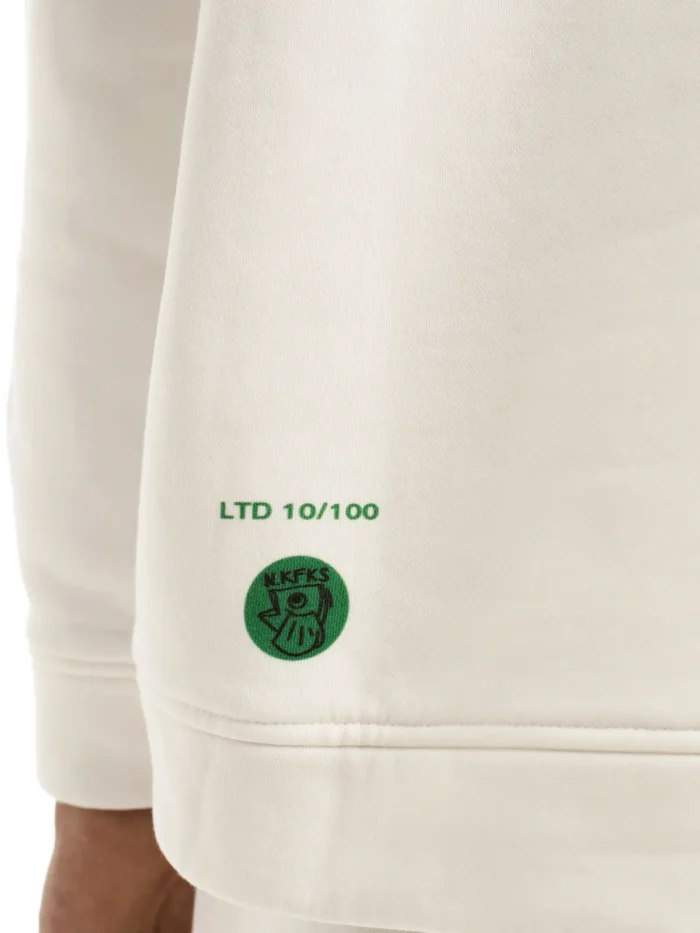 WHITE FLEECE HOODIE - Image 10