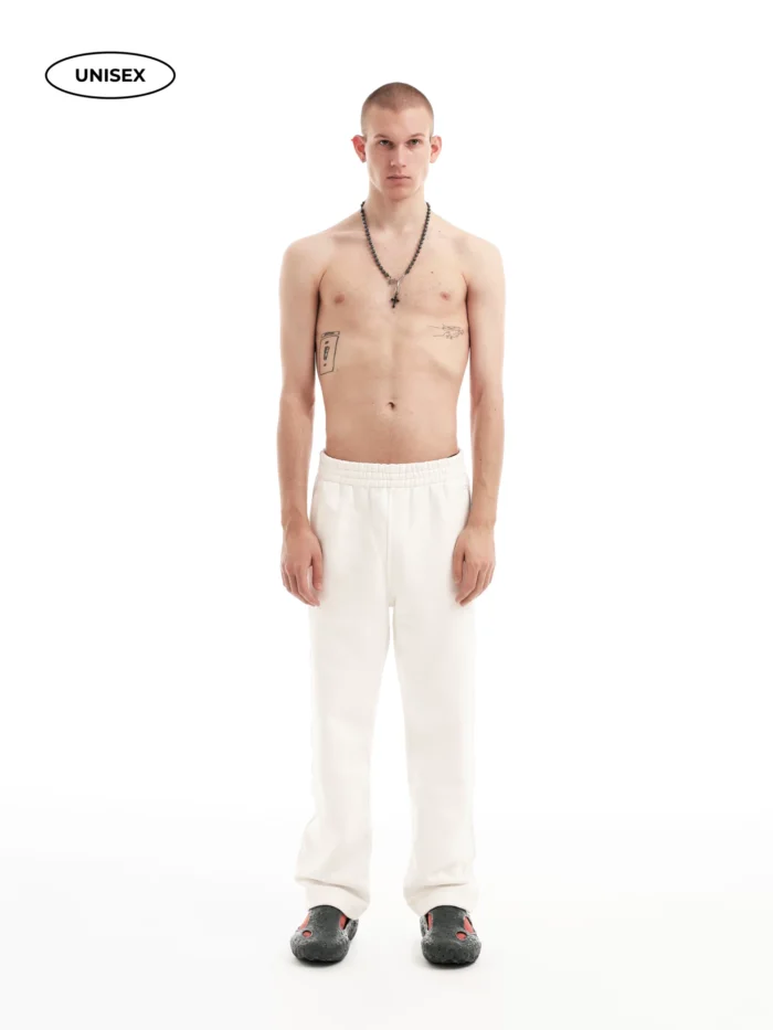 WHITE FLEECE PANTS - Image 3