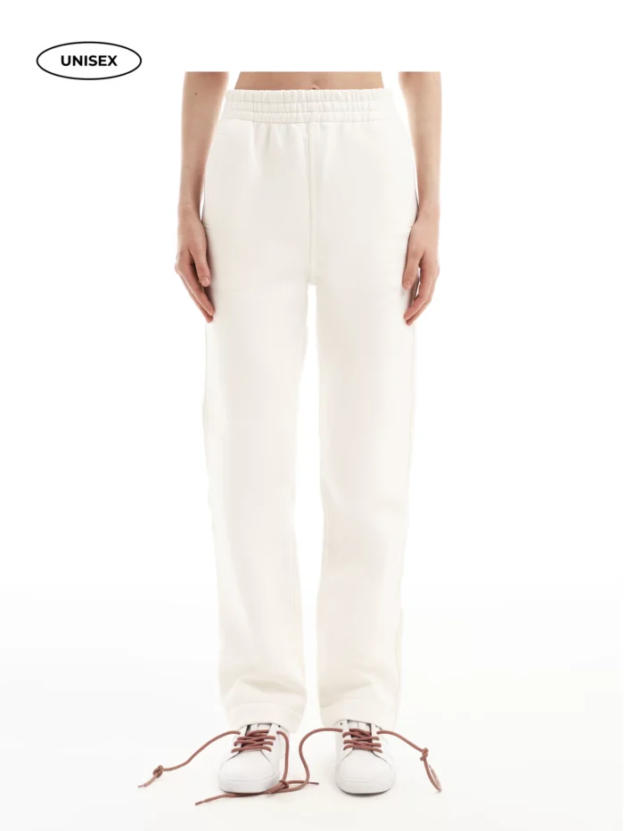 WHITE FLEECE PANTS