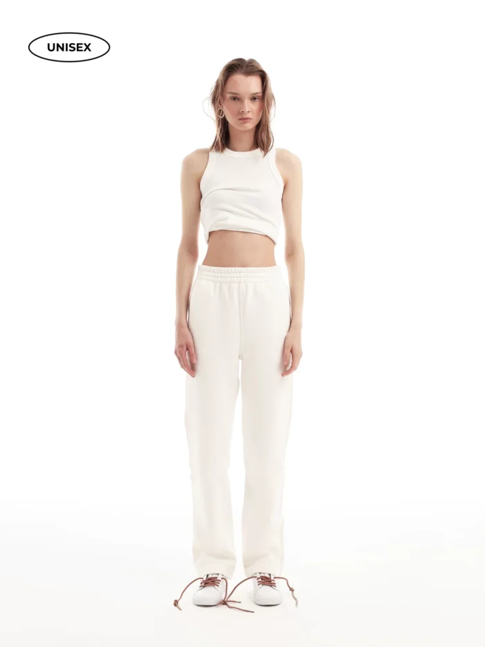 WHITE FLEECE PANTS - Image 2