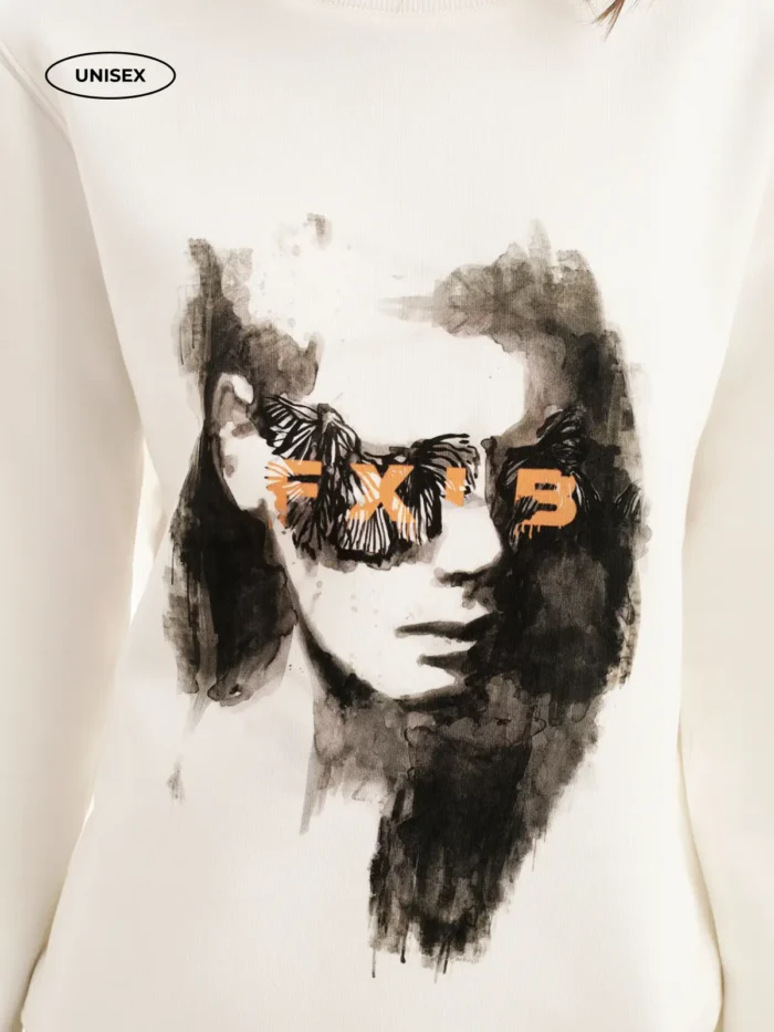 WHITE FLEECE PULLOVER - Image 9