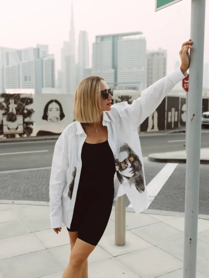 WHITE COTTON SHIRT - Image 12