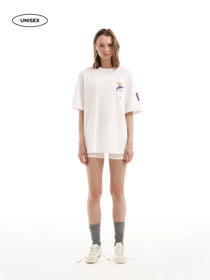 WHITE JERSEY T-SHIRT - Image 3