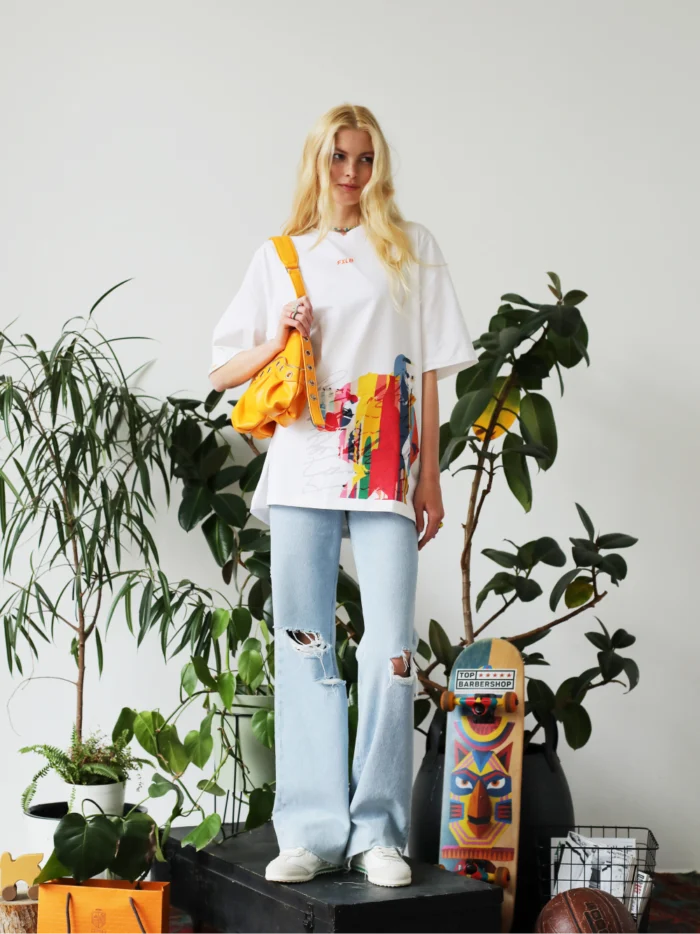 WHITE T-SHIRT "CADENCE, RHYTHM, TEMPO" - Image 7