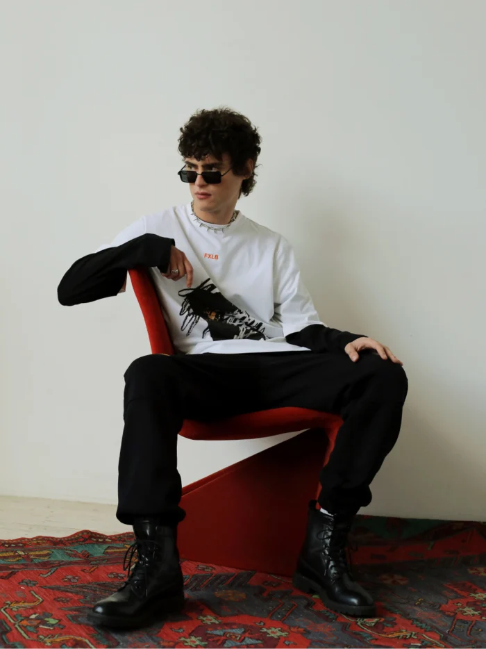WHITE T-SHIRT "CADENCE, RHYTHM, TEMPO" - Image 4
