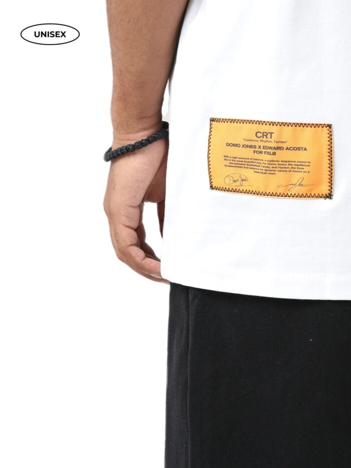 WHITE T-SHIRT "CADENCE, RHYTHM, TEMPO" - Image 7