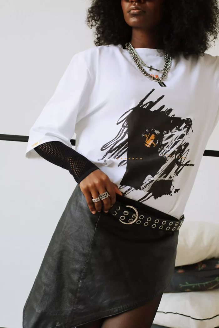 WHITE T-SHIRT "CADENCE, RHYTHM, TEMPO" - Image 3