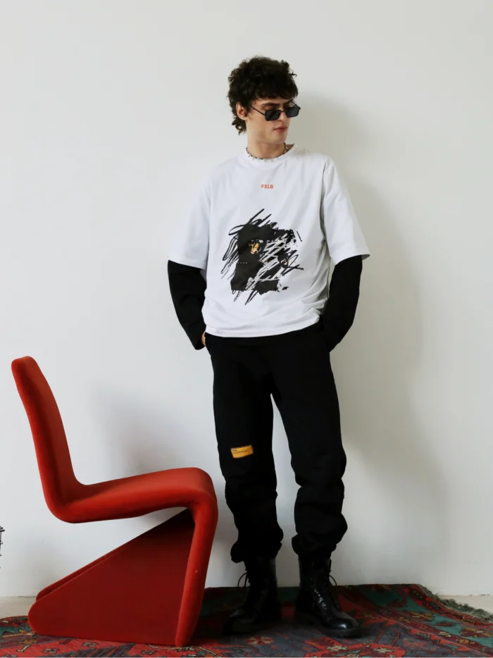 WHITE T-SHIRT "CADENCE, RHYTHM, TEMPO" - Image 5