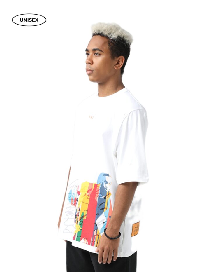 WHITE T-SHIRT "CADENCE, RHYTHM, TEMPO" - Image 2
