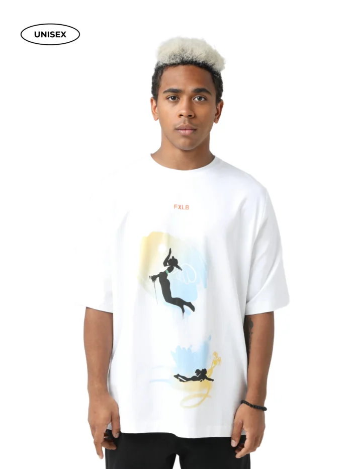 WHITE T-SHIRT "DO IT WITH JOY"