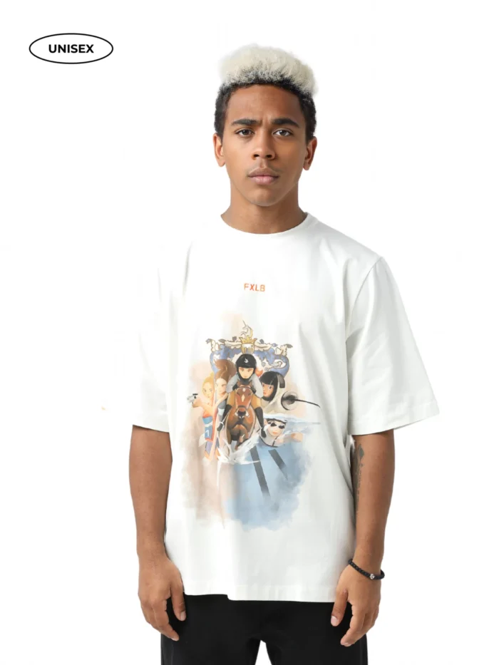 ECRU T-SHIRT "LOVE WINS"