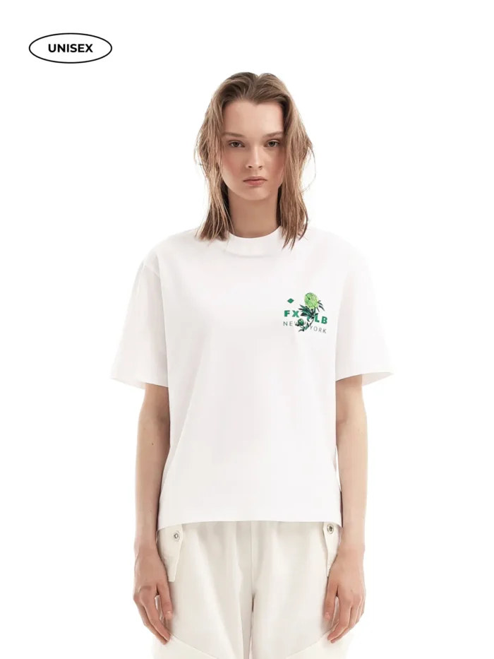 WHITE T-SHIRT SHORT