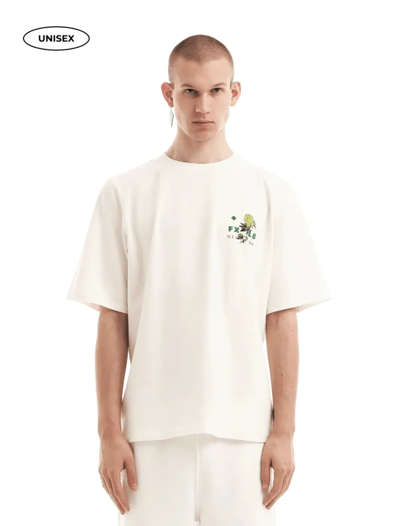 white tee