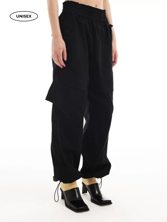 BLACK CARGO PANTS - Image 6