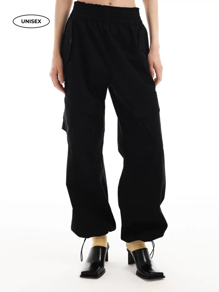 BLACK CARGO PANTS - Image 10