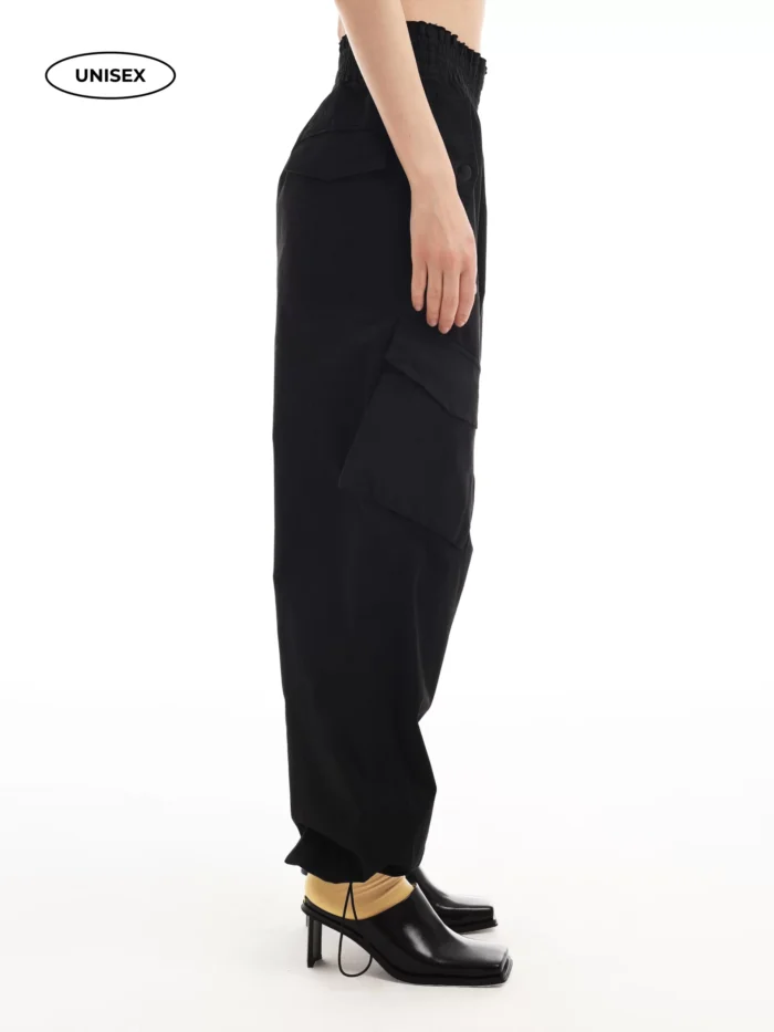 BLACK CARGO PANTS - Image 11