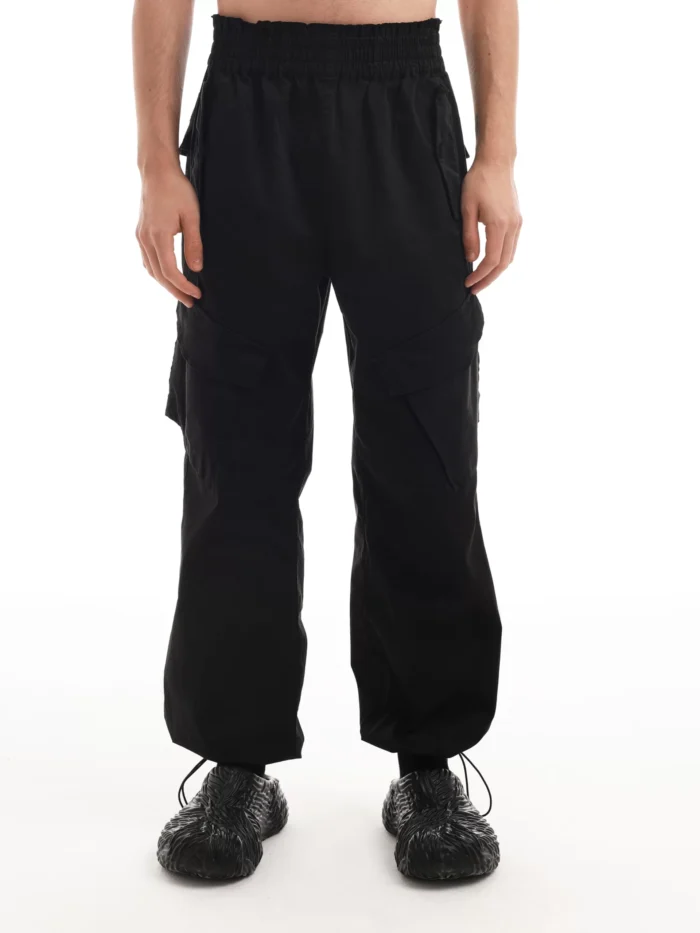 BLACK CARGO PANTS - Image 5