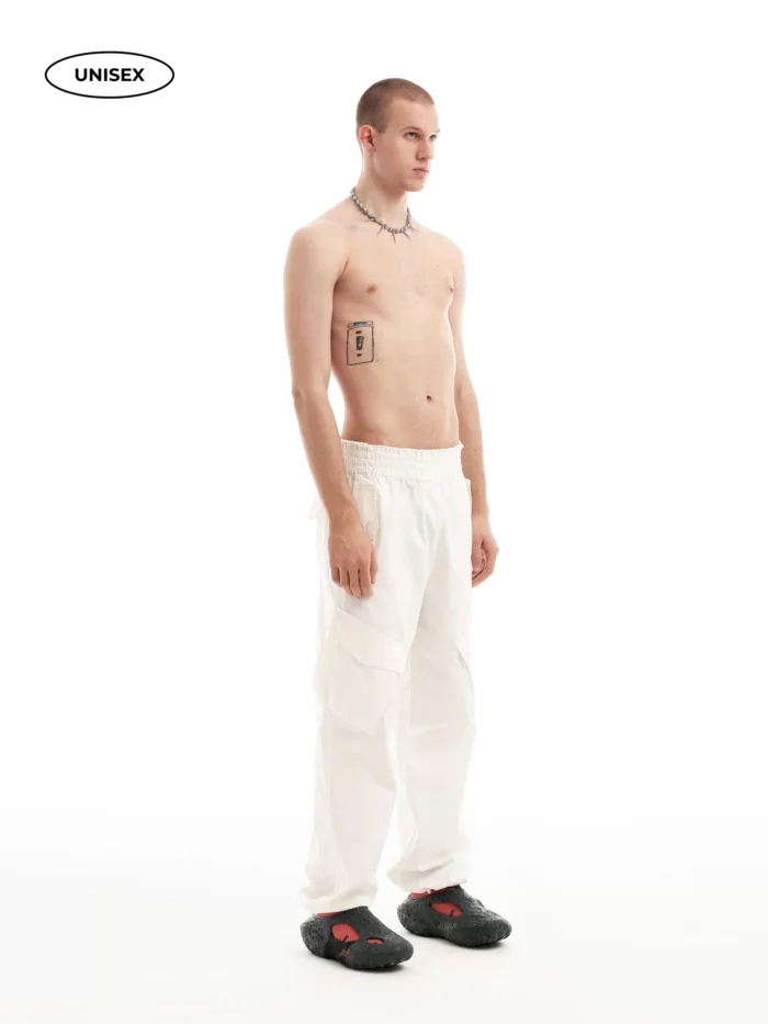 ECRU CARGO PANTS - Image 5