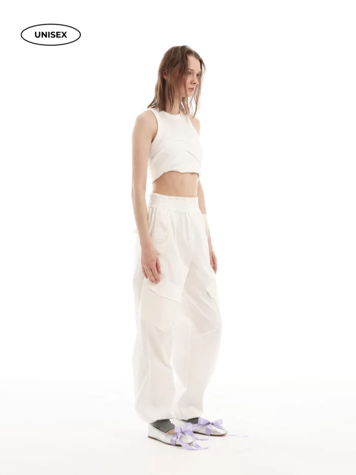 ECRU CARGO PANTS - Image 4