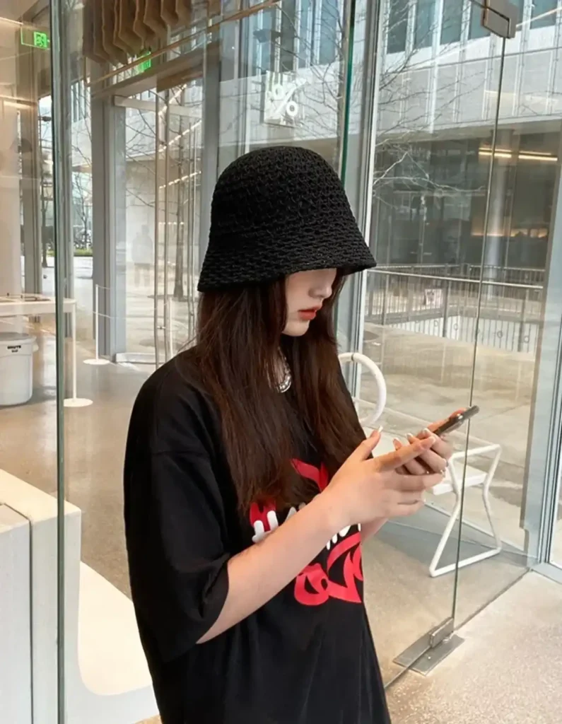 Korean fashion trends Buket hat
