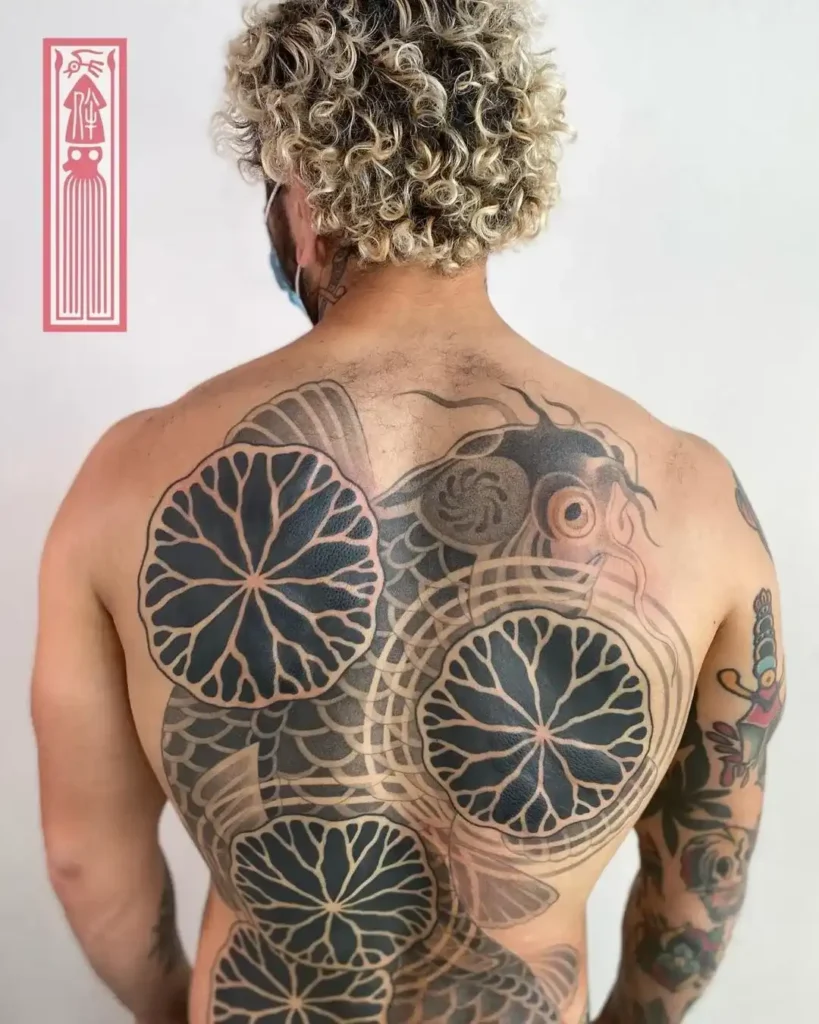 show in image koi fish tattoo design