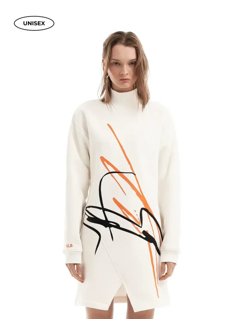 WHITE PULLOVER DRESS