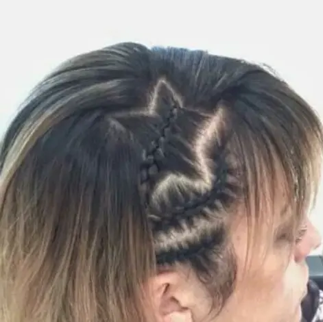 Zig-Zag Parting hairstyle