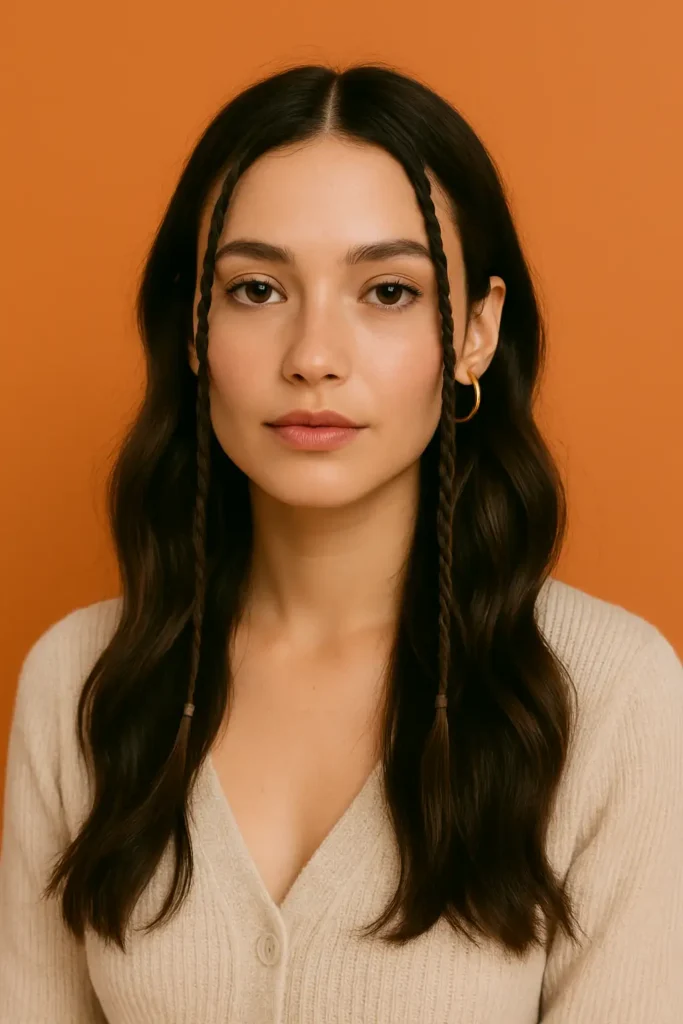 Baby Braids at the Front hairstyle