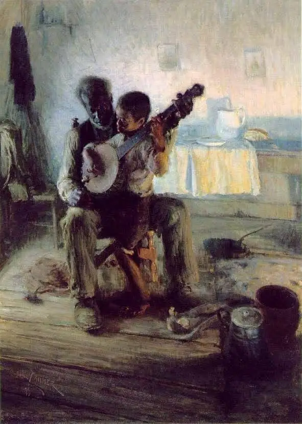 The Banjo Lesson (1893) painting by Henry Ossawa Tanner.